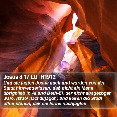 Josua 8:17 LUTH1912 Bible Verse Image