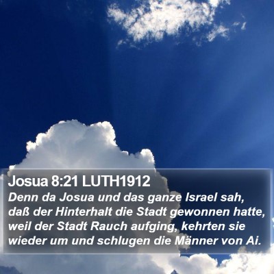 Josua 8:21 LUTH1912 Bible Verse Image