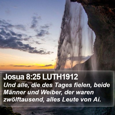 Josua 8:25 LUTH1912 Bible Verse Image