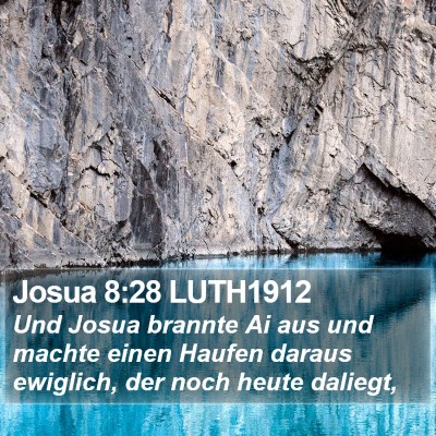 Josua 8:28 LUTH1912 Bible Verse Image