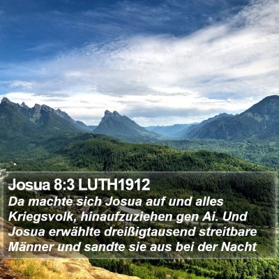 Josua 8:3 LUTH1912 Bible Verse Image