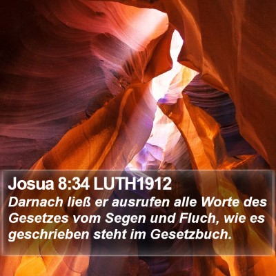 Josua 8:34 LUTH1912 Bible Verse Image