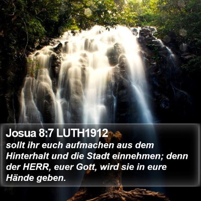 Josua 8:7 LUTH1912 Bible Verse Image