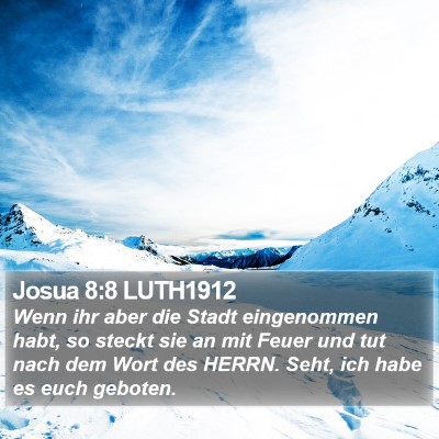 Josua 8:8 LUTH1912 Bible Verse Image