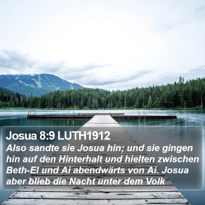 Josua 8:9 LUTH1912 Bible Verse Image