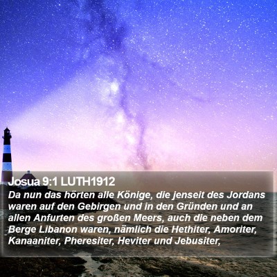 Josua 9:1 LUTH1912 Bible Verse Image