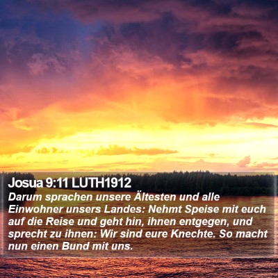 Josua 9:11 LUTH1912 Bible Verse Image