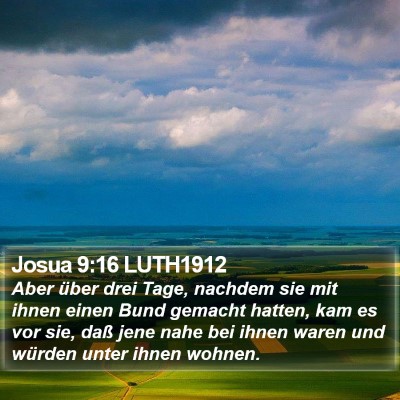 Josua 9:16 LUTH1912 Bible Verse Image
