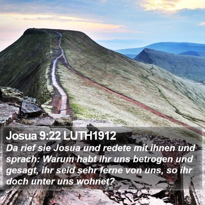 Josua 9:22 LUTH1912 Bible Verse Image