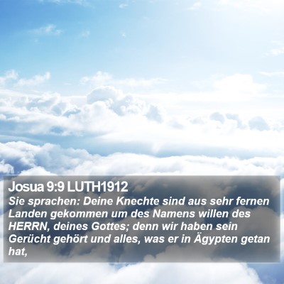 Josua 9:9 LUTH1912 Bible Verse Image