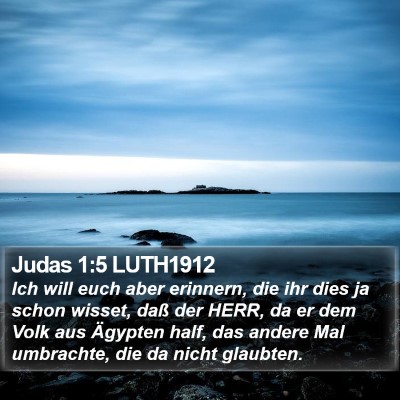 Judas 1:5 LUTH1912 Bible Verse Image