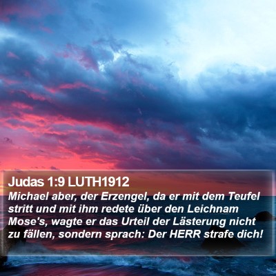Judas 1:9 LUTH1912 Bible Verse Image