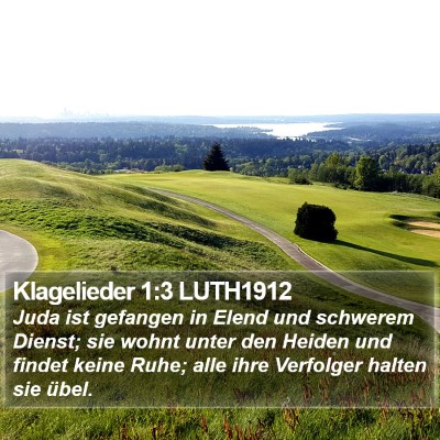Klagelieder 1:3 LUTH1912 Bible Verse Image