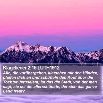 Klagelieder 2:15 LUTH1912 Bible Verse Image