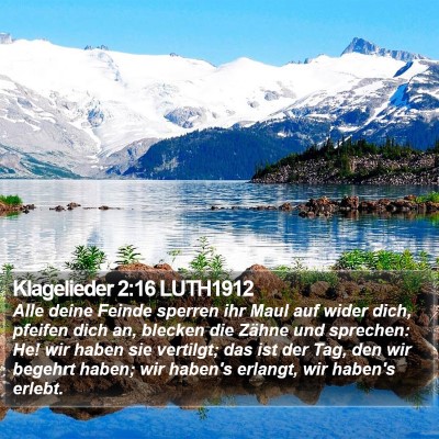 Klagelieder 2:16 LUTH1912 Bible Verse Image
