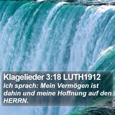 Klagelieder 3:18 LUTH1912 Bible Verse Image