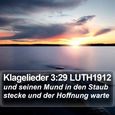Klagelieder 3:29 LUTH1912 Bible Verse Image