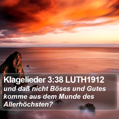 Klagelieder 3:38 LUTH1912 Bible Verse Image