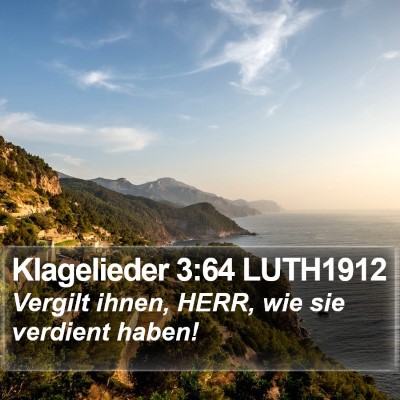 Klagelieder 3:64 LUTH1912 Bible Verse Image