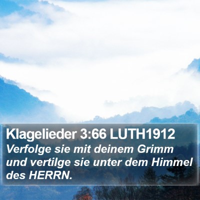 Klagelieder 3:66 LUTH1912 Bible Verse Image