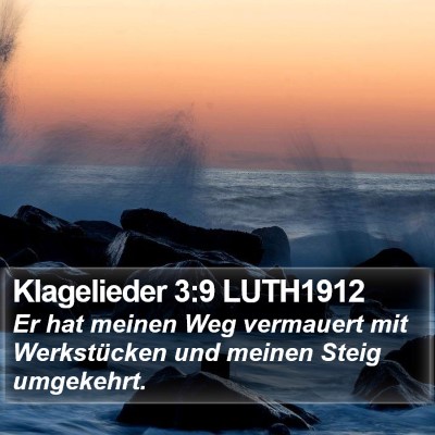 Klagelieder 3:9 LUTH1912 Bible Verse Image