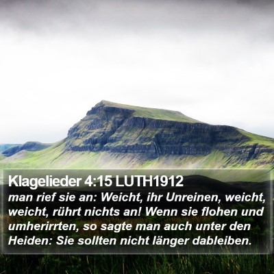Klagelieder 4:15 LUTH1912 Bible Verse Image