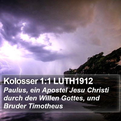 Kolosser 1:1 LUTH1912 Bible Verse Image
