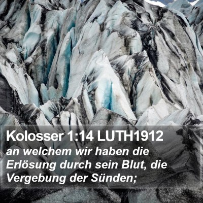 Kolosser 1:14 LUTH1912 Bible Verse Image