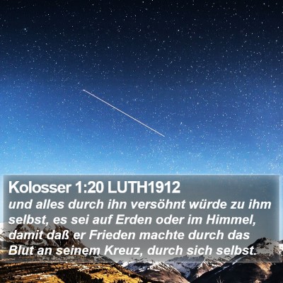 Kolosser 1:20 LUTH1912 Bible Verse Image