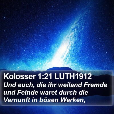 Kolosser 1:21 LUTH1912 Bible Verse Image