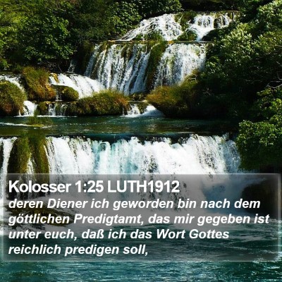Kolosser 1:25 LUTH1912 Bible Verse Image