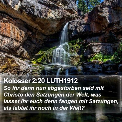 Kolosser 2:20 LUTH1912 Bible Verse Image