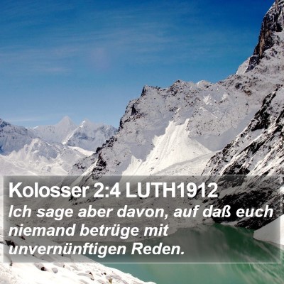 Kolosser 2:4 LUTH1912 Bible Verse Image