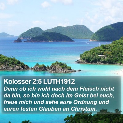 Kolosser 2:5 LUTH1912 Bible Verse Image