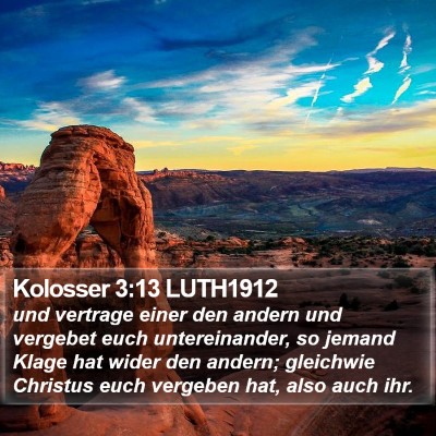 Kolosser 3:13 LUTH1912 Bible Verse Image