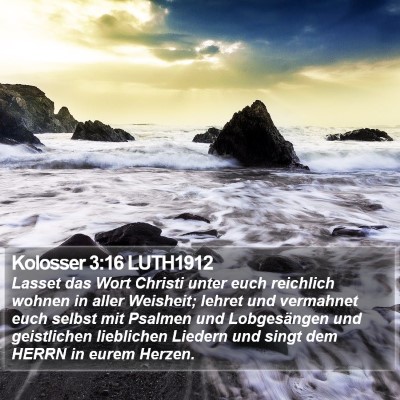 Kolosser 3:16 LUTH1912 Bible Verse Image