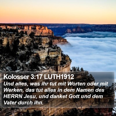 Kolosser 3:17 LUTH1912 Bible Verse Image