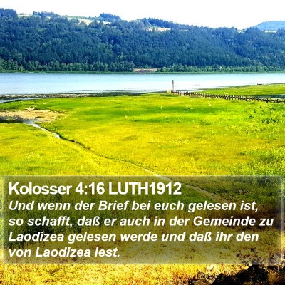 Kolosser 4:16 LUTH1912 Bible Verse Image
