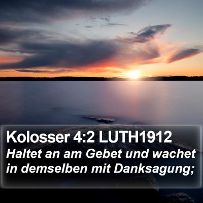 Kolosser 4:2 LUTH1912 Bible Verse Image