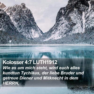 Kolosser 4:7 LUTH1912 Bible Verse Image