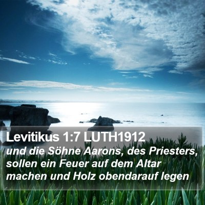 Levitikus 1:7 LUTH1912 Bible Verse Image