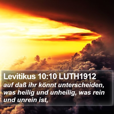 Levitikus 10:10 LUTH1912 Bible Verse Image