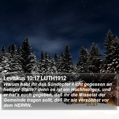 Levitikus 10:17 LUTH1912 Bible Verse Image