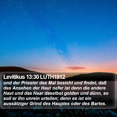 Levitikus 13:30 LUTH1912 Bible Verse Image