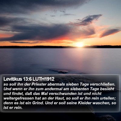 Levitikus 13:6 LUTH1912 Bible Verse Image