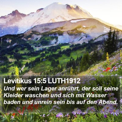 Levitikus 15:5 LUTH1912 Bible Verse Image