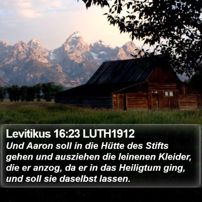 Levitikus 16:23 LUTH1912 Bible Verse Image
