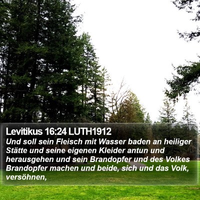 Levitikus 16:24 LUTH1912 Bible Verse Image