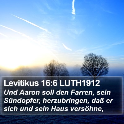 Levitikus 16:6 LUTH1912 Bible Verse Image