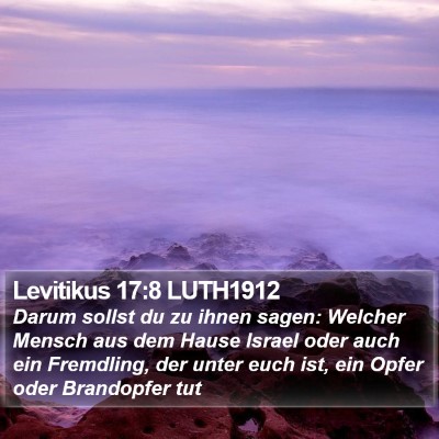 Levitikus 17:8 LUTH1912 Bible Verse Image